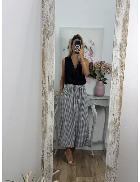Pantalón Jamaica negro grisáceo