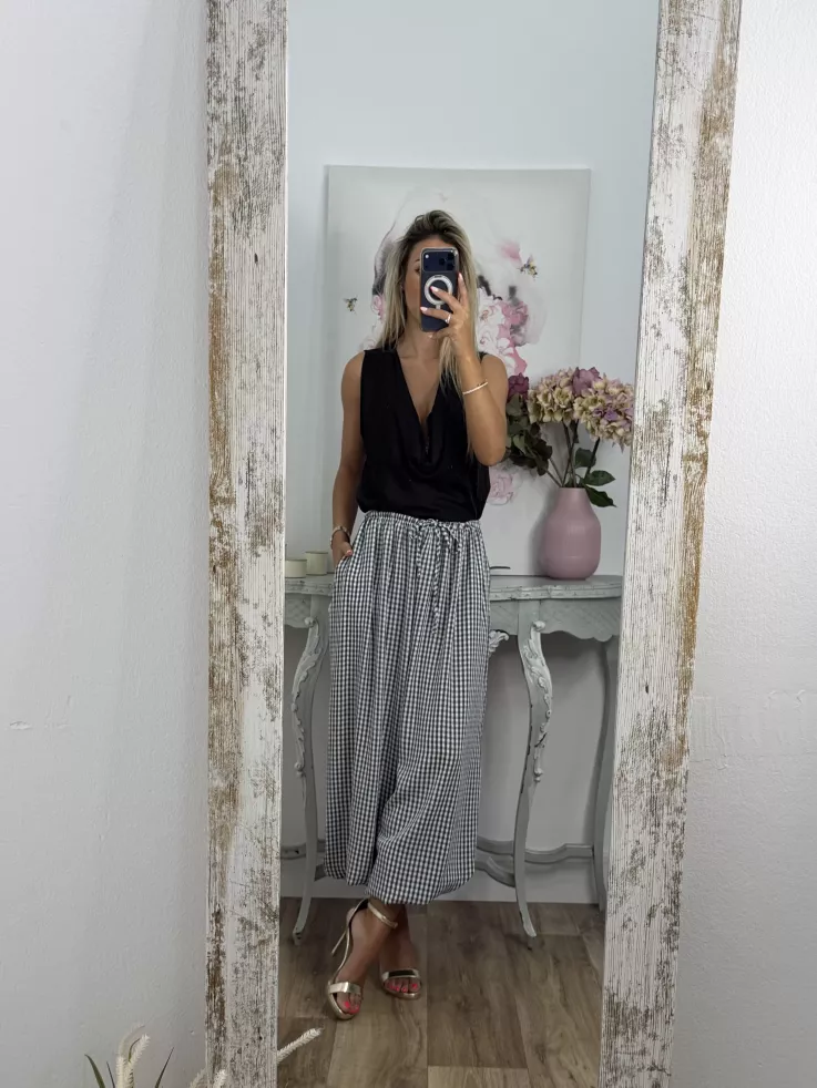 Pantalón Jamaica negro grisáceo