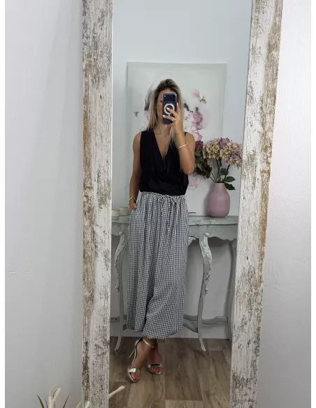 Pantalón Jamaica negro grisáceo