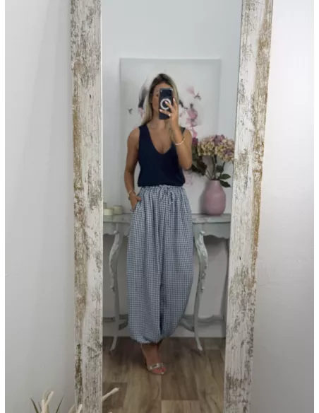 Jersey hilo fino azul marino