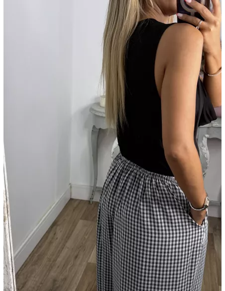 Blusa satinada escote cascada