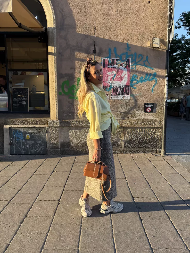 Falda vaquera print leo