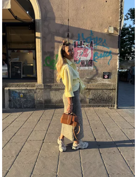 Falda vaquera print leo