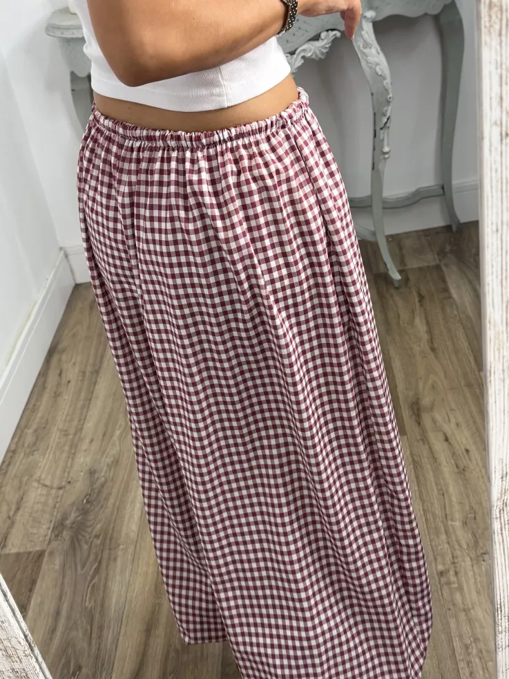 Pantalón Jamaica burdeos