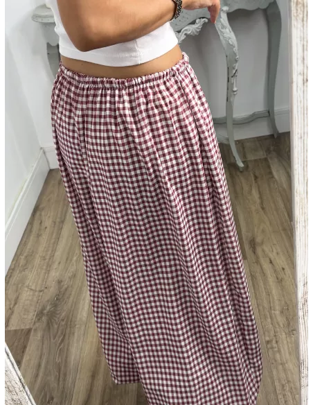 Pantalón Jamaica burdeos