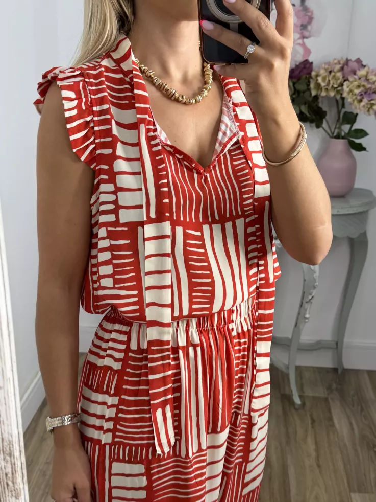 Conjunto Indara rojo