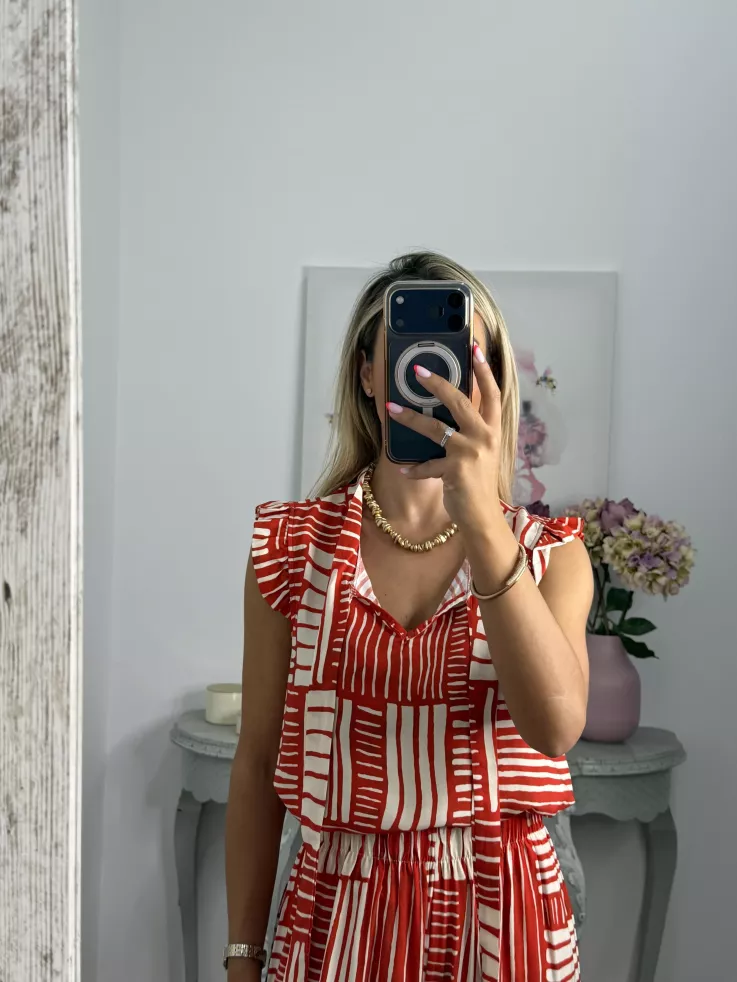 Conjunto Indara rojo
