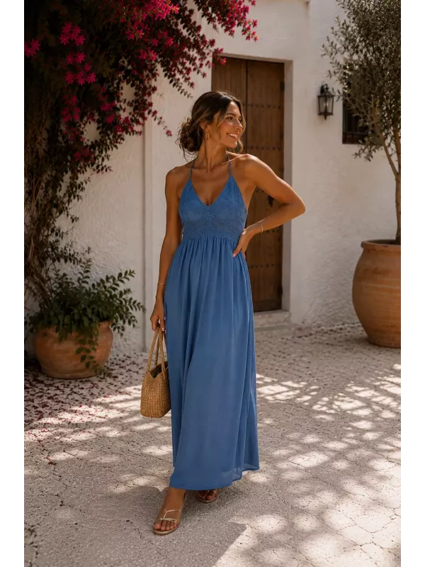 Vestido Costa Rica azul