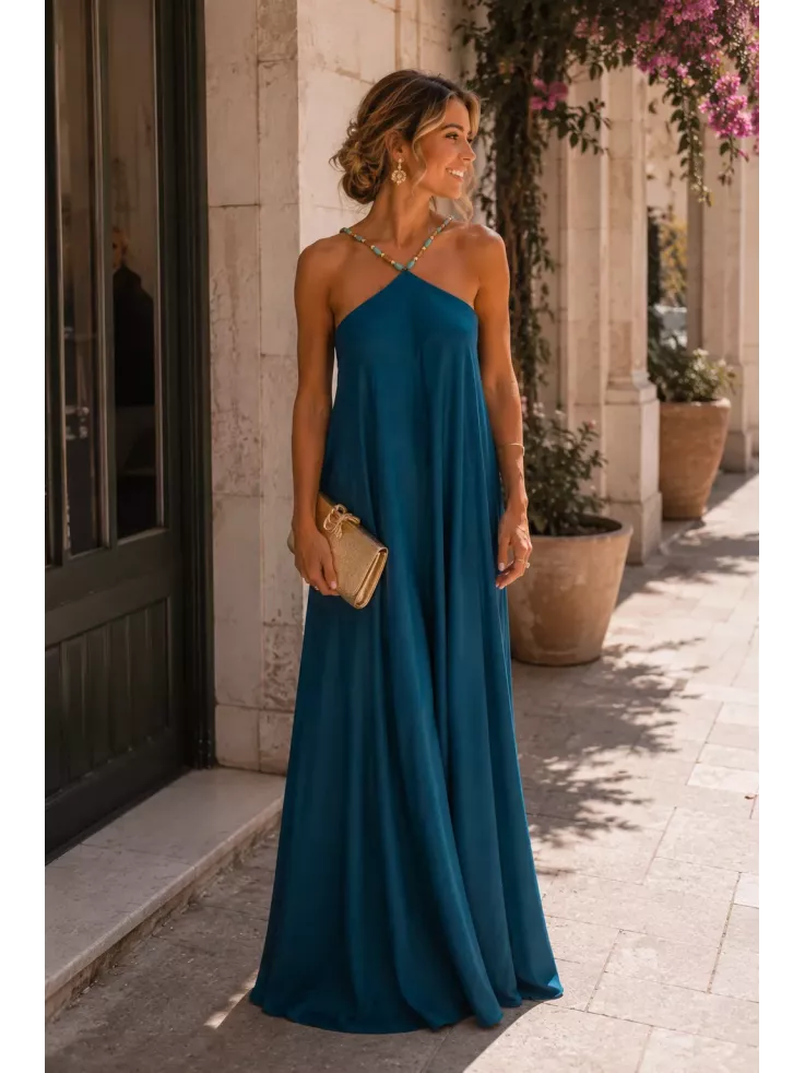 Vestido Lagos azulón
