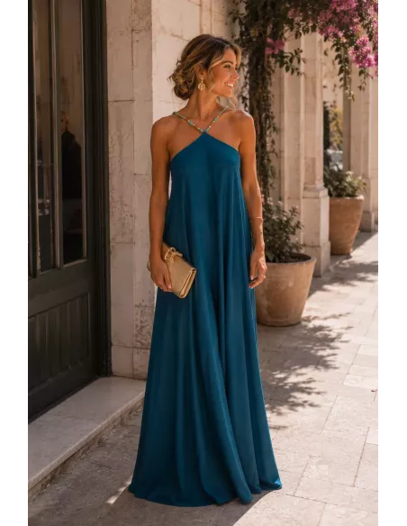 Vestido Lagos azulón