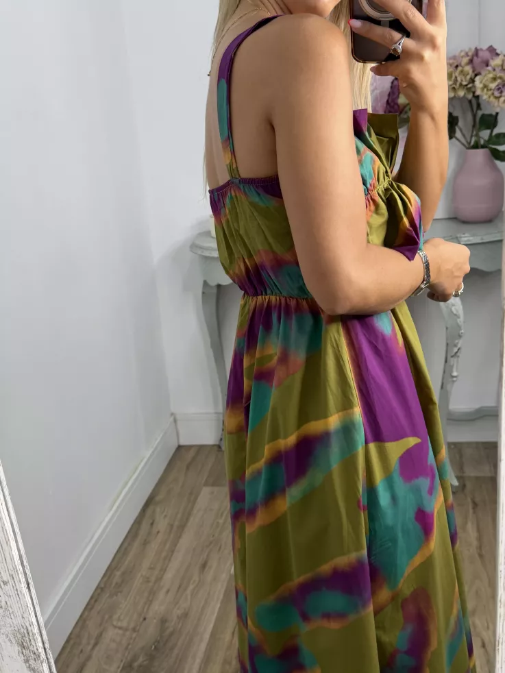 Vestido Niza difuminado verde