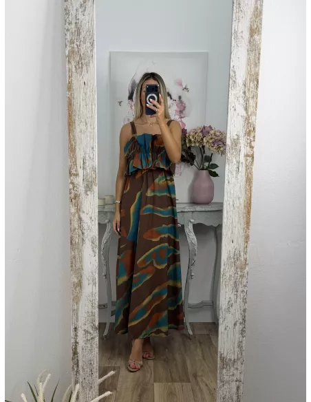 Vestido Niza difuminado choco