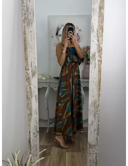 Vestido Niza difuminado choco