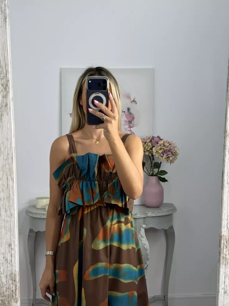 Vestido Niza difuminado choco