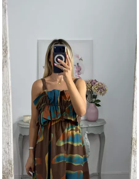 Vestido Niza difuminado choco