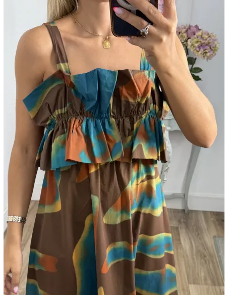 Vestido Niza difuminado choco