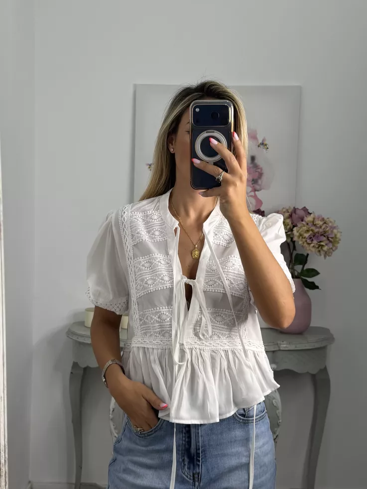 Blusa Sicilia blanca