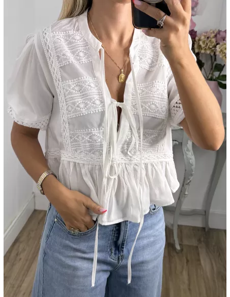 Blusa Sicilia blanca