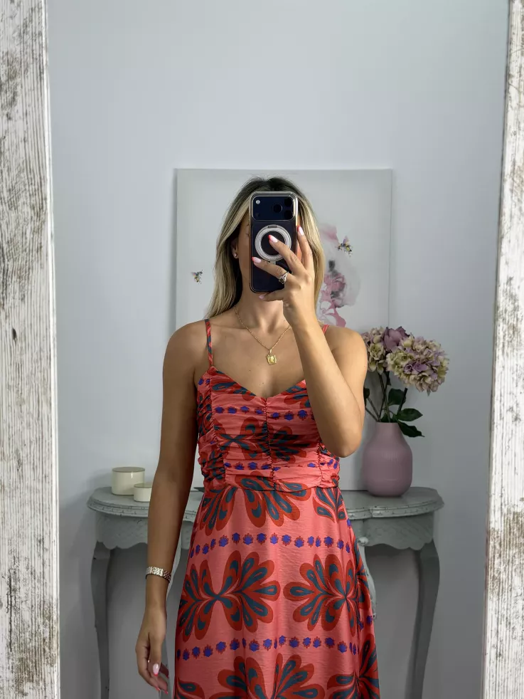 Vestido Perú coral