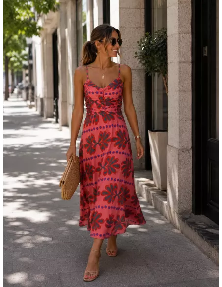 Vestido Perú coral