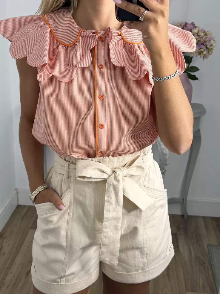 Short vaquero beige