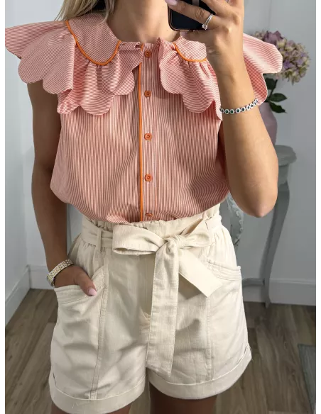 Short vaquero beige