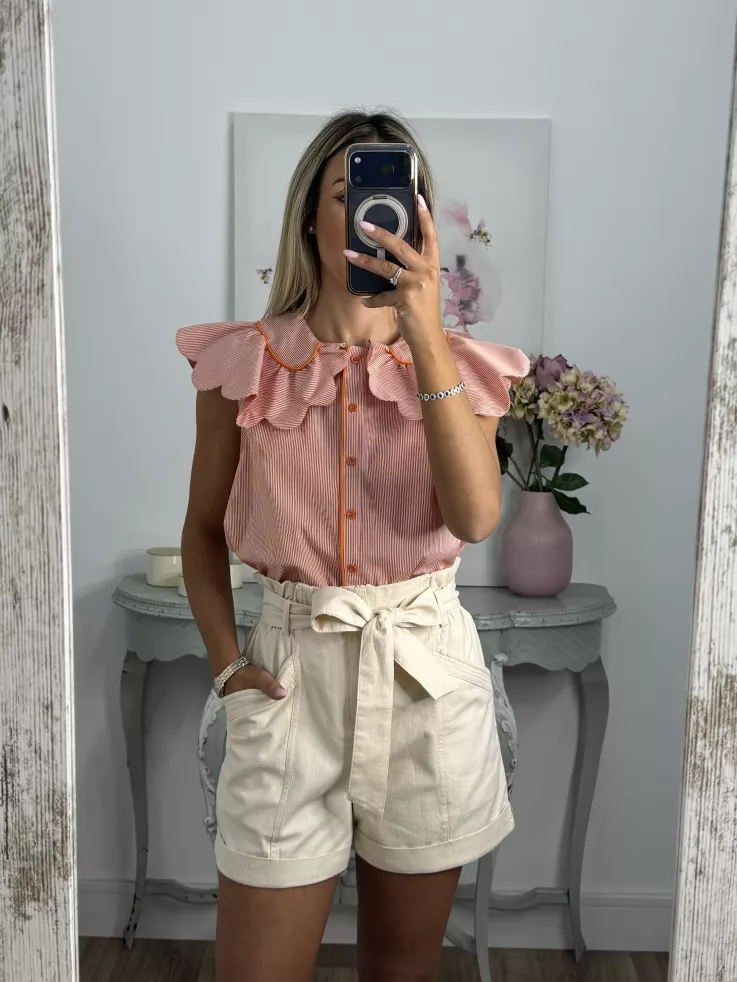 Short vaquero beige