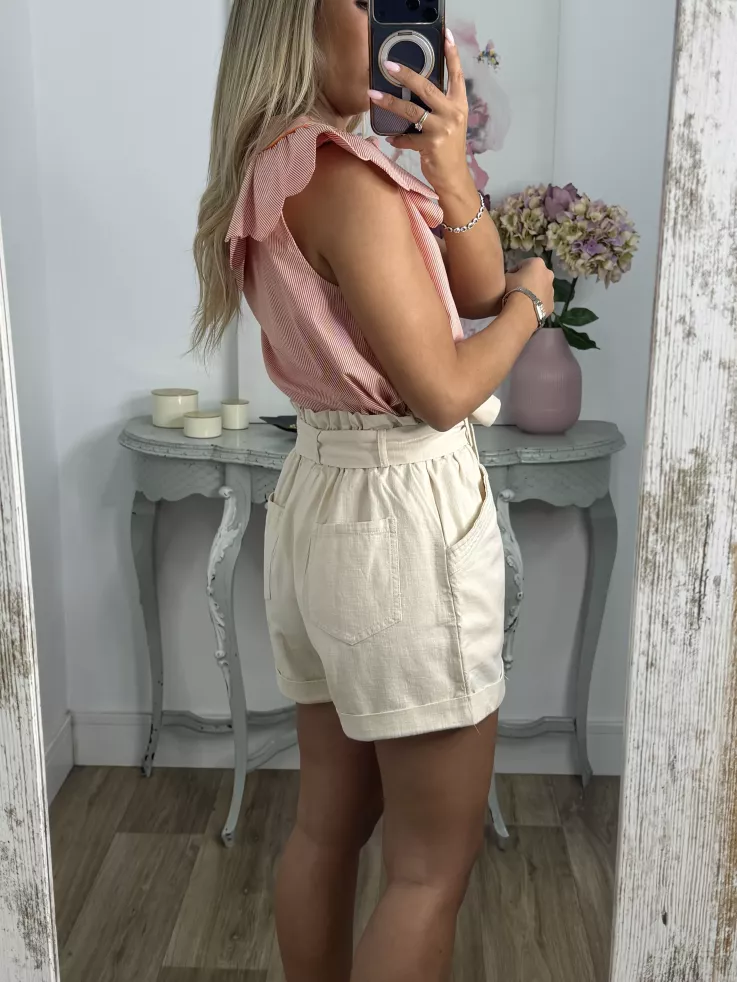 Short vaquero beige