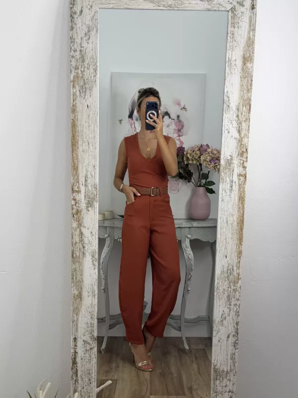 Pantalón Berlín teja