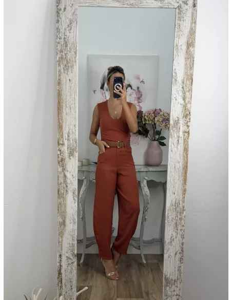 Pantalón Berlín teja
