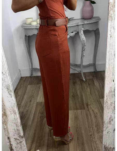 Pantalón Berlín teja