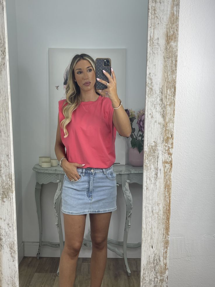 Camiseta Trendy coral