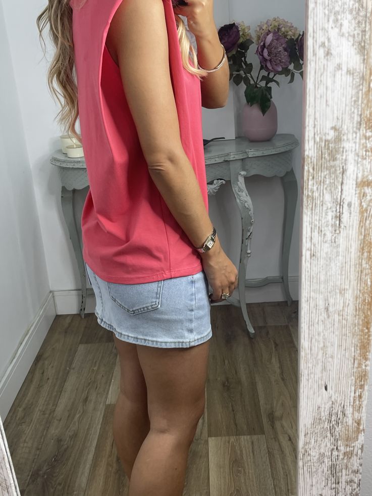 Camiseta Trendy coral