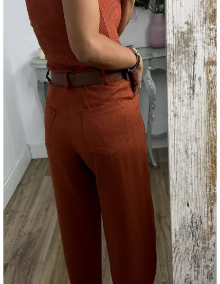 Pantalón Berlín teja