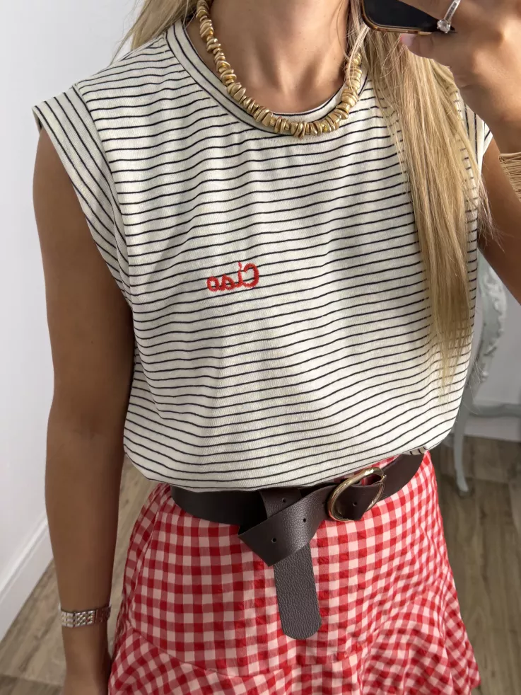 Camiseta Ciao de rayas
