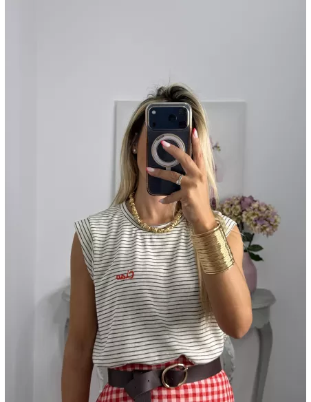 Camiseta Ciao de rayas