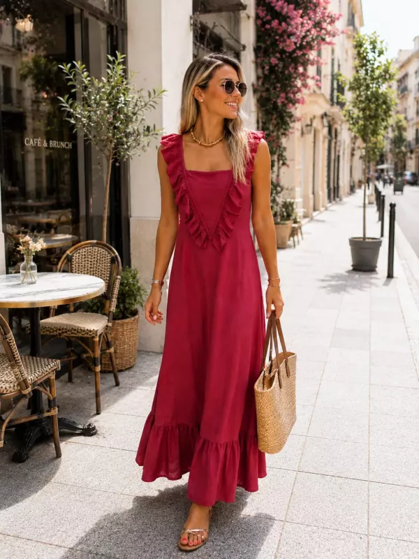 Vestido Kayla con volante