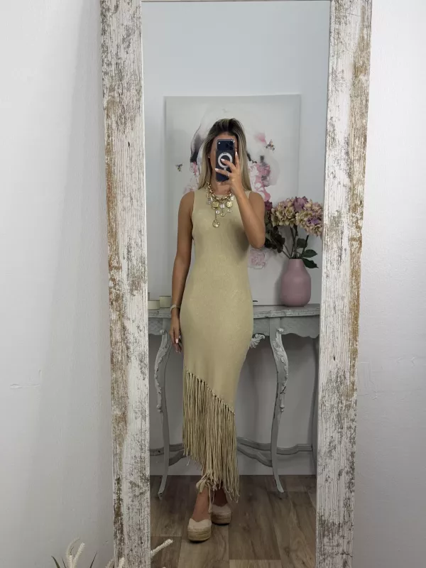 Vestido Malta dorado