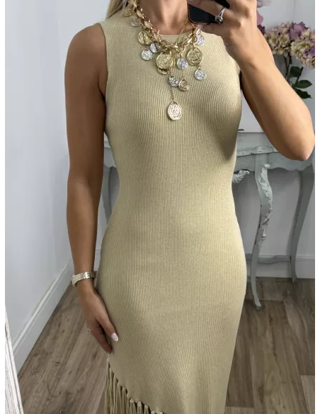 Vestido Malta dorado