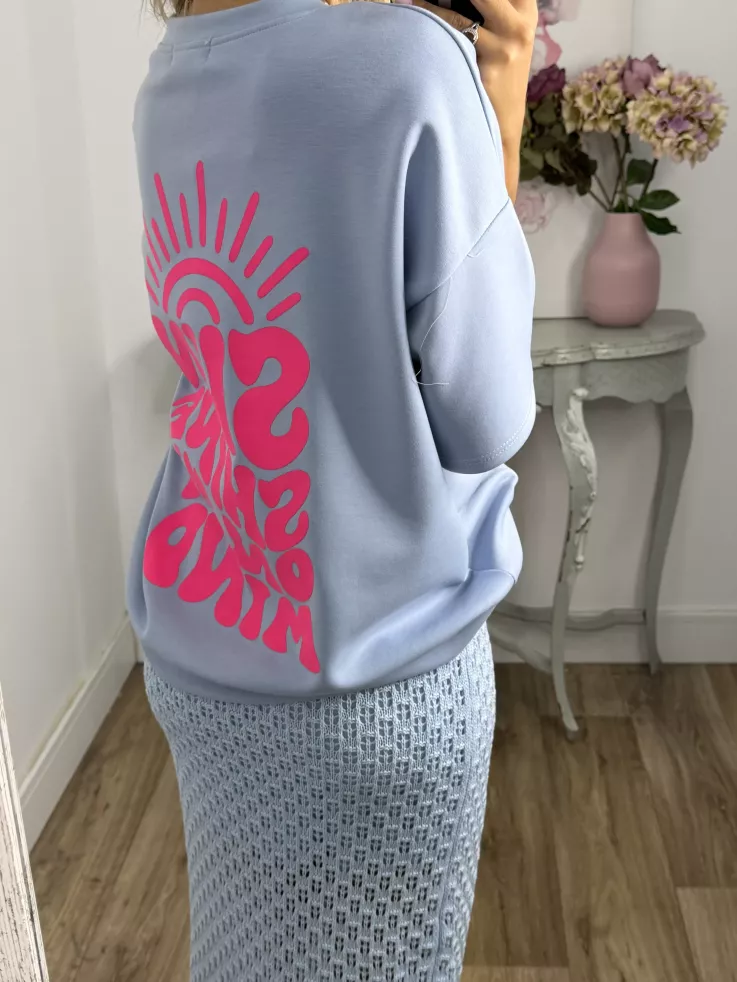 Falda Menorca de punto azul