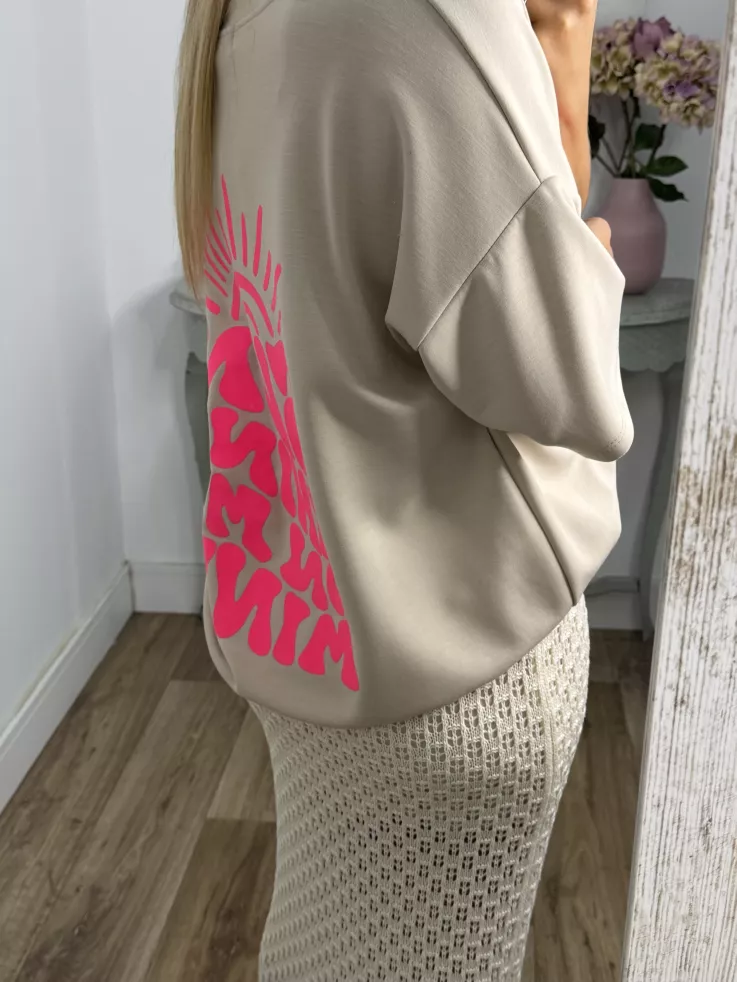 Falda Menorca de punto beige