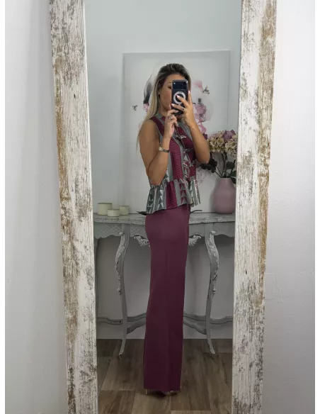 Pantalón Milano berenjena