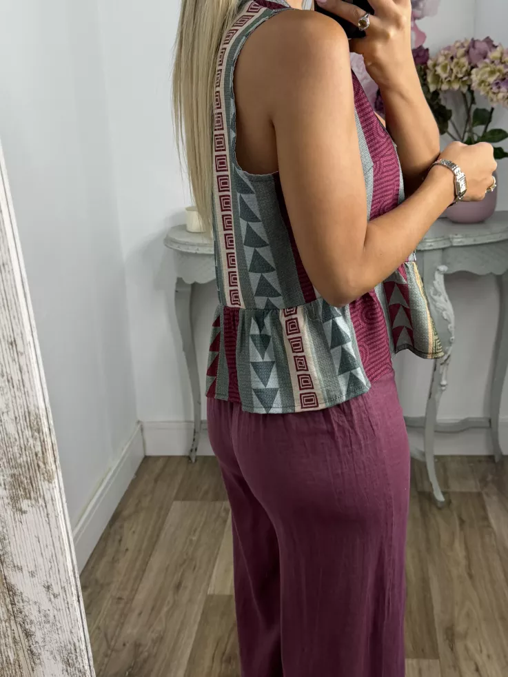 Chaleco Tijuana berenjena