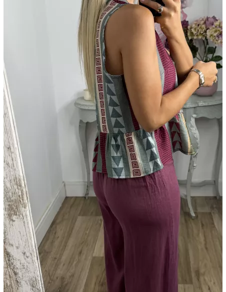 Chaleco Tijuana berenjena