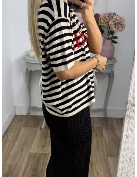 Falda Menorca de punto negra