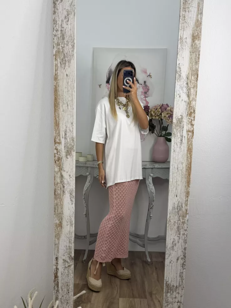 Camiseta baisc oversize blanca
