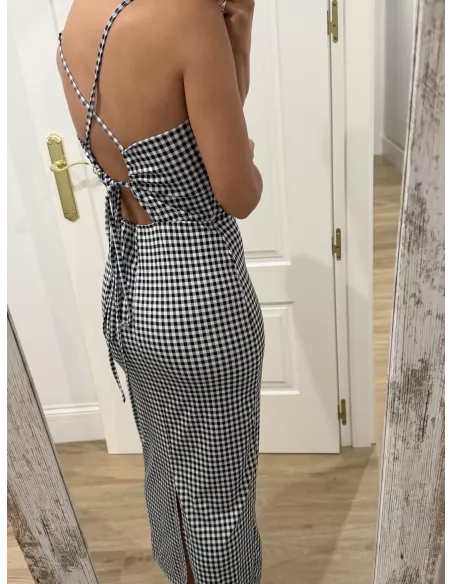 Vestido Filippa Vichy negro