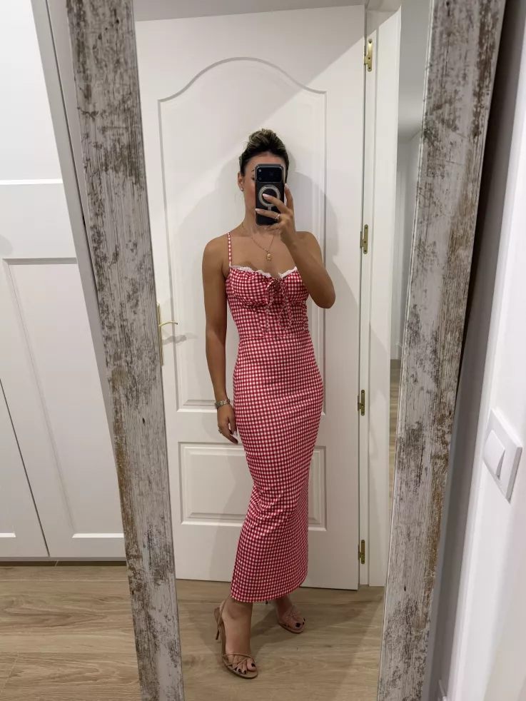 Vestido Filippa Vichy rojo