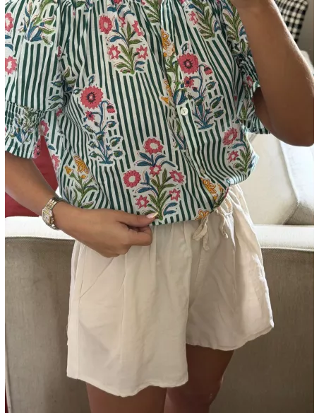 Short fluido beige