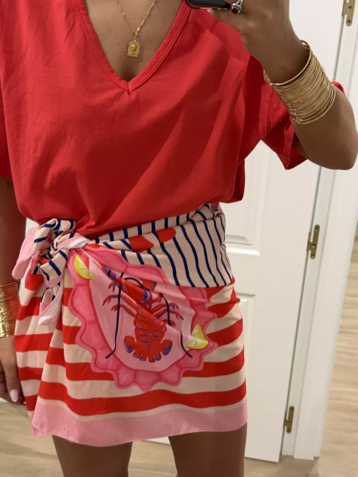 Falda pareo corta cangrejo
